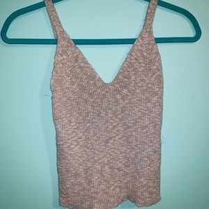 knit sweater tank top